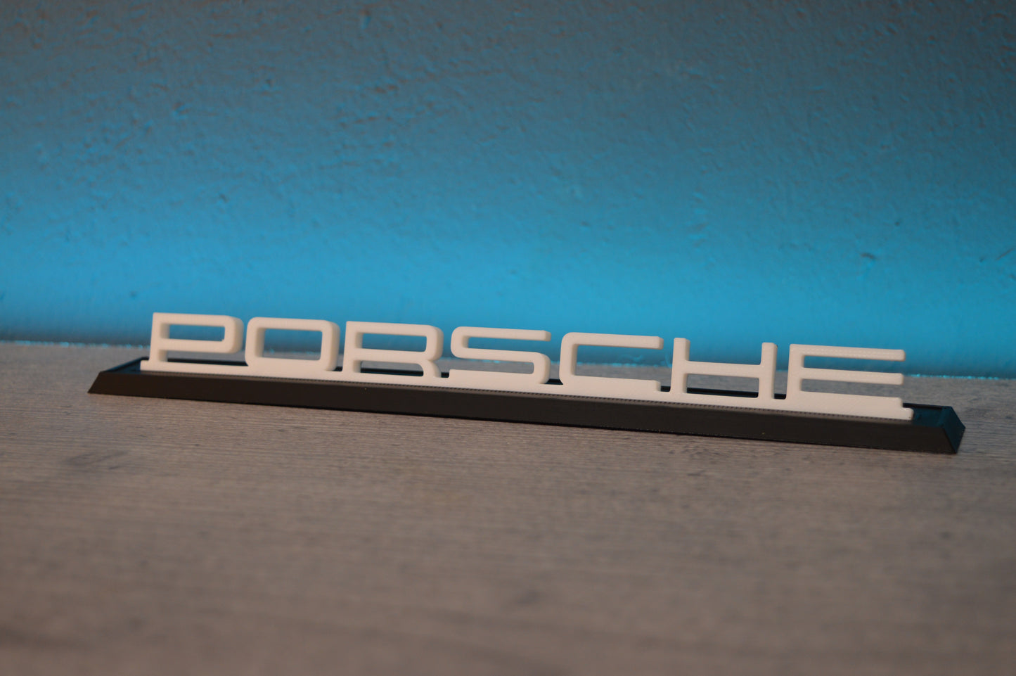 Aufsteller Porsche Schriftzug