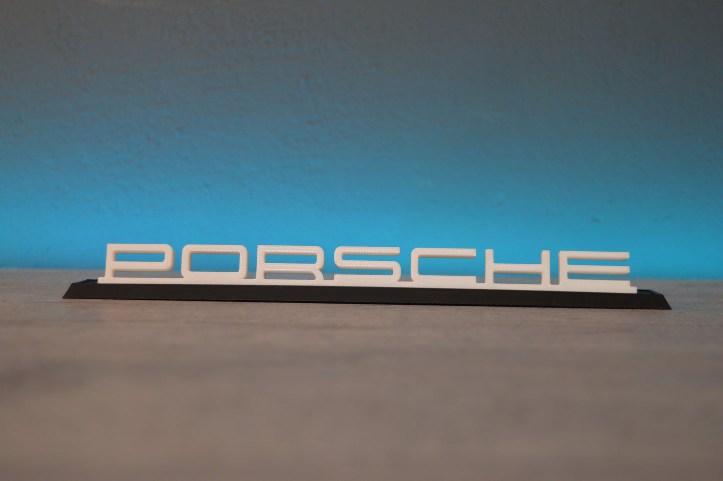 Aufsteller Porsche Schriftzug