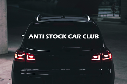 Aufkleber "ANTI STOCK CAR CLUB"